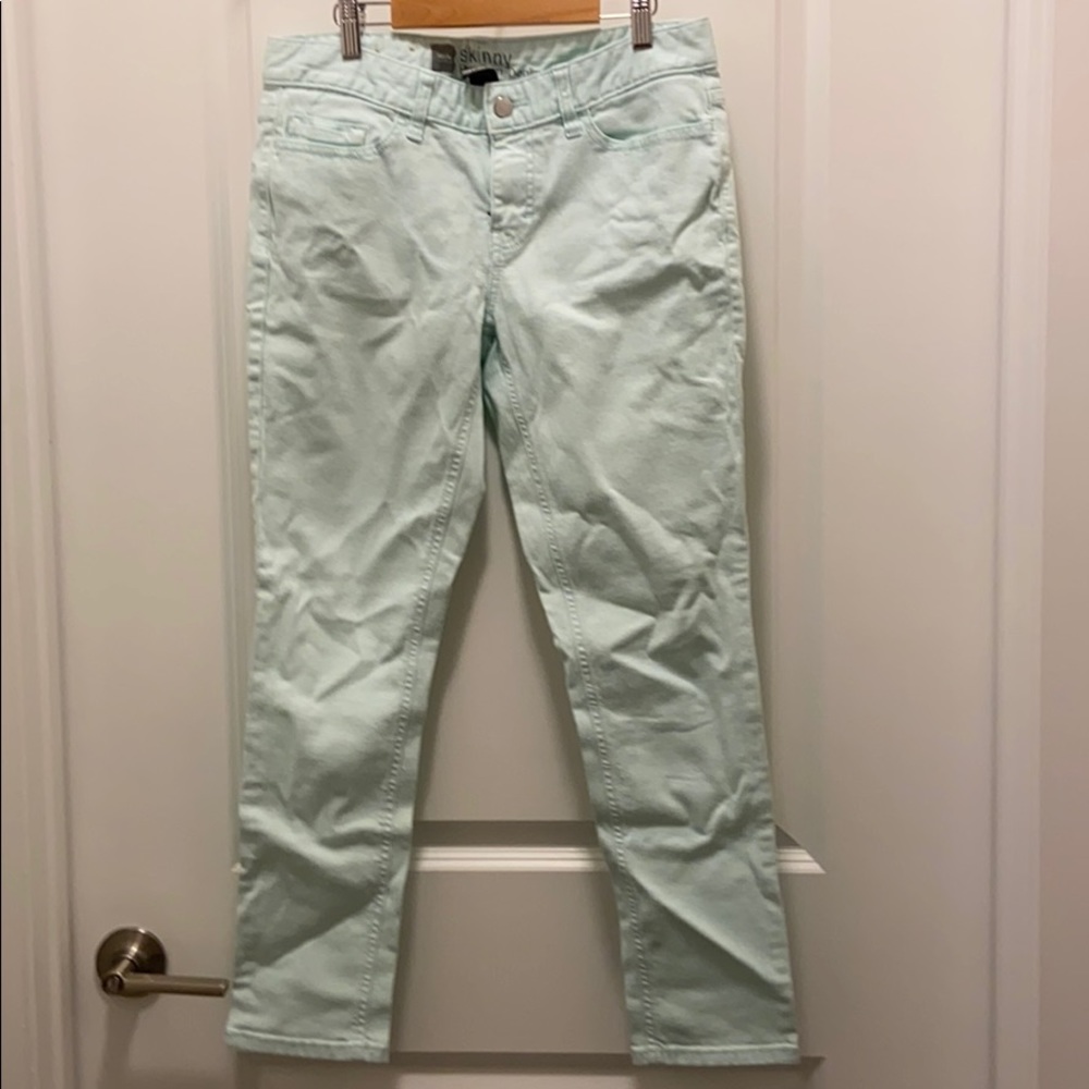 Mint Skinny Jeans